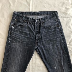 COPY - Attractively worn dark gray 501s